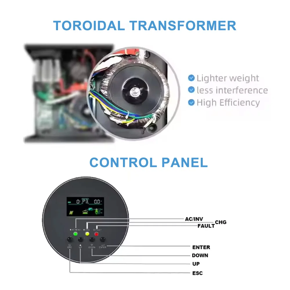 Inversor solar de onda sinusoi - Split Phase Inverter 10Kw 110V 220V reseña y precio