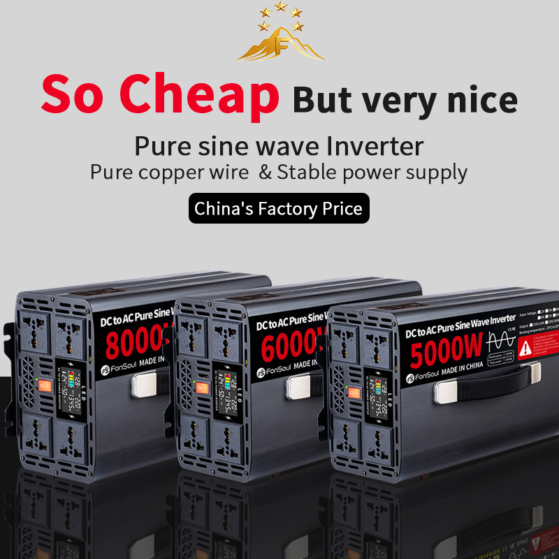 Inversor Portátil de Onda Sinu - Pure Sine Wave Inverter 5000W 48V 220V reseña y precio