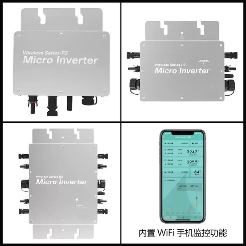 Microinversor solar conectado  - Micro Inverter 1400W Solar Grid Tie reseña y precio