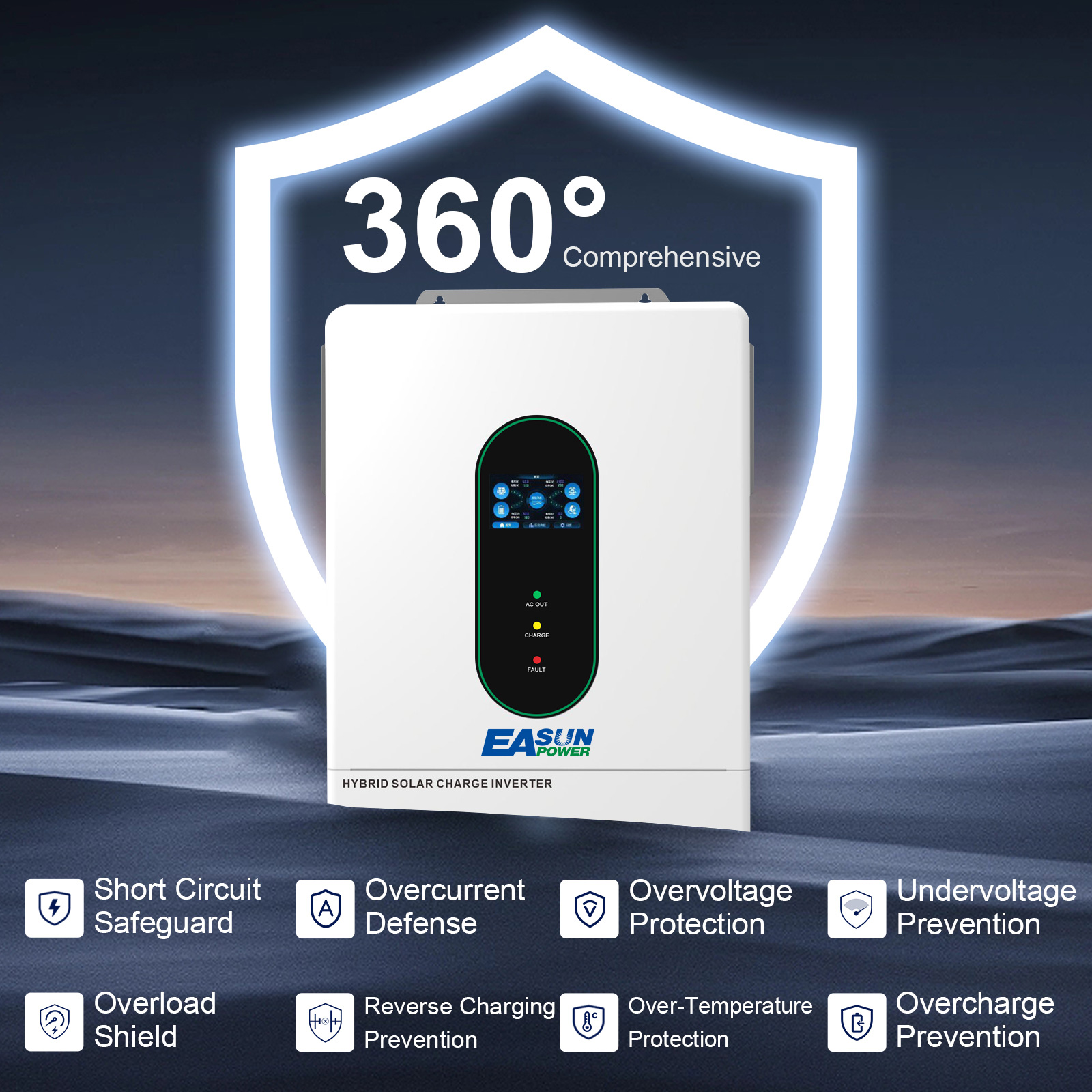 Inversor Solar EASUN POWER de  - Grid Tie Inverter Limiter 2000W reseña y precio